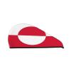 DLXW Greenland Flag Microfiber Hair Towel Wet Hair Bandana Dry Hair Wrapped Towel Anti-frizz Quick Drying Suitable for All Hairstyles view 1