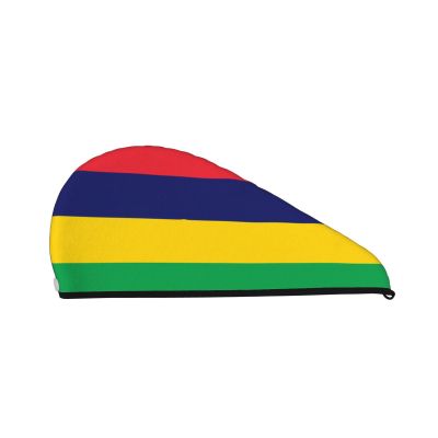 DLXW Flag of Mauritius Microfiber Hair Towel Wet Hair Bandana Dry Hair Wrapped Towel Anti-frizz Quick Drying Suitable for All Hairstyles