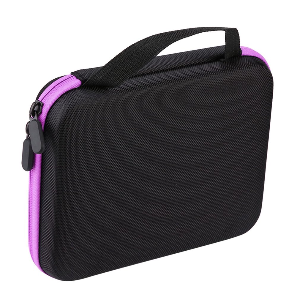 Essential Oil Storage, Essential Oil Holder EVA Material 63 Slots Essential Oil Storage Bag Essential Oil for Home, Traveling, Moving House (Purple)