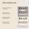 Kitsch Rice Water Shampoo & Conditioner Set  Solid Shampoo & Conditioner Bar with Protein for Hair Growth, Strengthening Hair & Damage Repair  Paraben, Sulfate & Silicone Free  2 Pack view 4