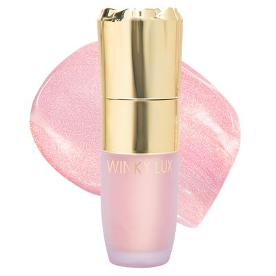 Winky Lux Cheeky Rose Liquid Highlighter - Gel Cream, Blendable & Buildable Pigment, Long Lasting Weightless Dewy Finish, Golden Pink, Pink Opal