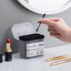 200pcs/ Box Household Cosmetic Cotton Swabs Disposable Double-headed Ear Remover Cotton Swabs Makeup Tools (Color: Black) view 3
