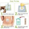 STFOCE 10pcs Castor Oil Pack Wrap, Disposable Castor Oil Pack for Belly Button, Organic Cotton Pad Self-Adhesive, Highly Absorbent, No Leakage, No Wash, Portable(White) view 4