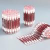 100PCS Multifunction Disinfected Stick Make Up Wood Iodine Disposable Double Cotton Swab Portable Bar (Color: 100PCS-B) view 2