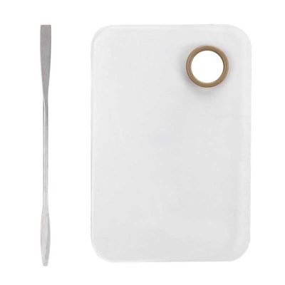 Eye Shadow Mixing Palette Compact Multifunction Makeup Mixing Palette Makeup Applicators Acrylic with Spatula for Eyelash Glue