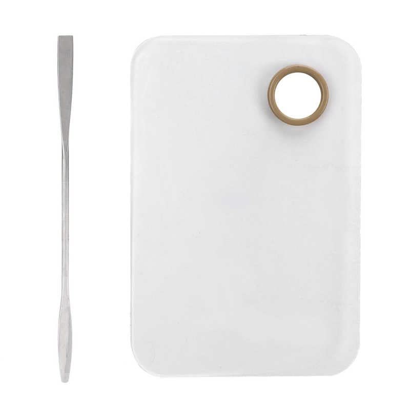 Eye Shadow Mixing Palette Compact Multifunction Makeup Mixing Palette Makeup Applicators Acrylic with Spatula for Eyelash Glue
