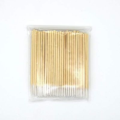 200pcs Wooden Cotton Swabs Stick for Ears Cleaning Eyebrow Lips Eyeliner Tattoo Makeup Cosmetics Tools Jewelry Clean Sticks Buds (Color: 200pcs)