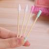100pcs/ Pack Double Head Cotton Swab Women Makeup Cotton Buds Tip For Wood Sticks Nose Ears Cleaning Health Care Tools| | (Color: white) view 4