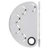 Makeup Mixing Palette Cosmetic Mixing Makeup Palette Textured Handle Thumb Hole Comfortable Grasping Stainless Steel for view 1