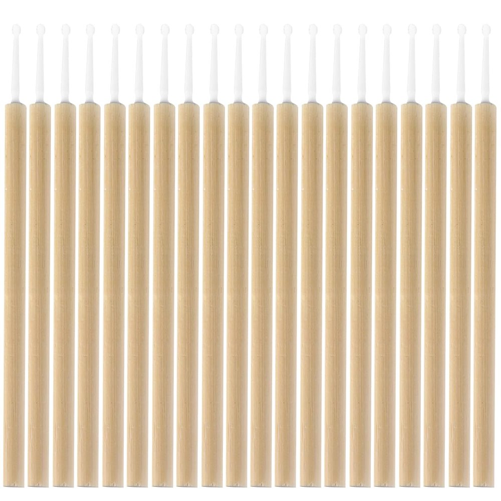 20pcs Cotton Swab Disposable Lip Wands Disposable Mascara Brushes Disposable Lipstick Applicators Disposable Brow Brushes (Color: As Shown)