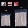 100pc Disposable Ultra-small Brushe Swab Lint Free Micro Brushe Eyelash Extension Tool Lash Glue Removing Tool Cotton Swabs Cotton Swabs (Color: 7.5cm) view 2
