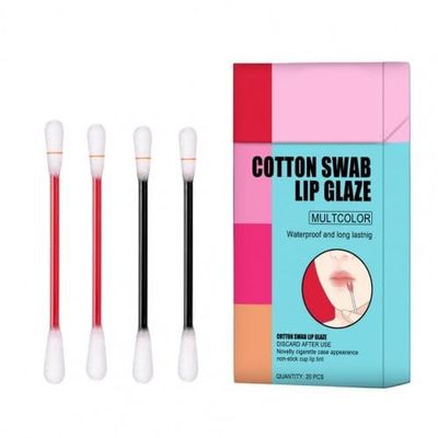 Creative Lipstick Swab Wide Application Disposable Cotton One-Time Multi-use Liquid Makeup Cotton Swab (Color: Mix Color)