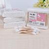 100pcs/Box Pack Wood Handle Cotton Head Swabs Disposable Makeup Clean Sticks Buds Tip Home Used Cotton Swab Personal Health Care (Color: PP Box Pakage) view 4