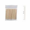 Embroidered Pointed Tip Small Cotton Swab Kapok Stick Beauty Cotton Swab 7cm Beauty Cotton Swab Set Makeup Tip Mouth Cotton Swab (Color: 200pcs) view 2