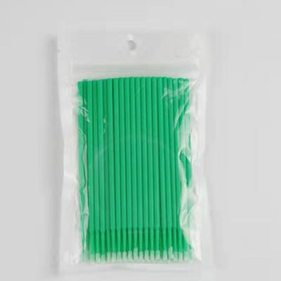 100/50/5pcs/bag Disposable Grafting cotton Swabs Eyelashes Cotton Swabs Micro Brushes Eyelashes Extension Make Up Tools (Color: 50PCS-GR)