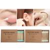 1 Box Cotton Swab Useful Colorful Disposable Anti-break Makeup Swabs Buds Household Supply Cosmetic Cotton Swab Cosmetic Swab (Color: Black) view 2