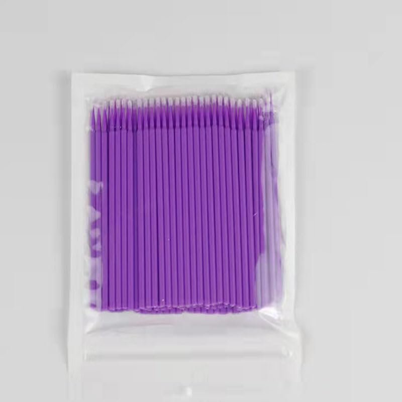 100/50/5pcs/bag Disposable Grafting cotton Swabs Eyelashes Cotton Swabs Micro Brushes Eyelashes Extension Make Up Tools (Color: 100PCS-PL)