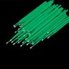 100pcs/pack Eyebrow Eyelash Cotton Swab Plastic Micro Brush Disposable Material Eyebrow Applicator Medium Fineness Cotton Buds (Color: Dark Green M Size) view 1
