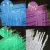 100pcs/pack Eyebrow Eyelash Cotton Swab Plastic Micro Brush Disposable Material Eyebrow Applicator Medium Fineness Cotton Buds (Color: Dark Green M Size) view 2