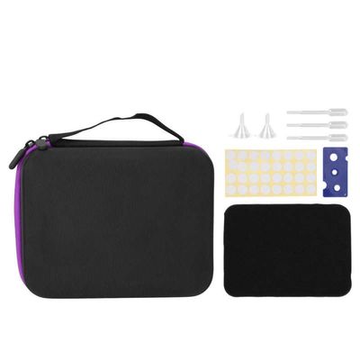 Oils Travel Bags Oils Bottle Storage Bags Reasonable Layout Moistureproof High Capacity Elasticity Mesh Bag for Spa Room (Color: Purple)
