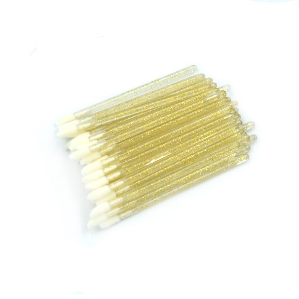 50 pcs lip brush (Color: C-yellow)