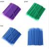 100pcs Disposable Make Up Eyelashes Individual Lashes Applicators Mascara Brush Lashes Extensions Makeups Cotton Swab Tool Cotton Swabs (Color: Blue L) view 4