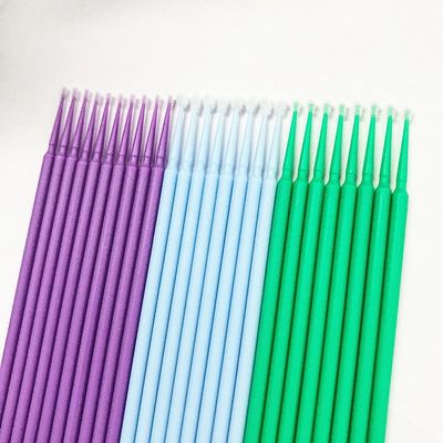 2 Bottle Cotton Swab Disposible Eyelash Micro Bruch Applicator 200 Pcs Mirco Fiber Wands Makeup Tools (Color: MA-100)