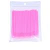 5/50/100 pcs Disposable Eyelashes Individual lashes Applicators Mascara Brush Eyelash Extensions Cotton Swab For Makeup (Color: 100Pcs-PK) view 3