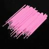 100pcs eyebrow plastic cotton swab swab micro brush disposable material eyebrow applicator medium fineness (Color: Light blue large) view 4