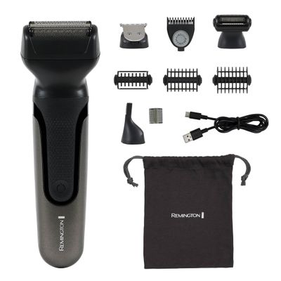 Remington ONE Shave & Groom Multi-Tool Electric Razor for Men, Foil Shaver with 4 Full-Size Attachments & 5 Adjustable Combs for Beard, Face & Body Grooming