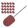Nail Bits for Nail Drill, Small Nail Files Nail Art Sanding Nail Drill Bits Nail Drill Bits Sanding Bands Polishing Grinding Sanding Bands Set for Acrylic Nails Gel Removing view 1