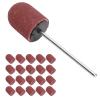 Nail Bits for Nail Drill, Small Nail Files Nail Art Sanding Nail Drill Bits Nail Drill Bits Sanding Bands Polishing Grinding Sanding Bands Set for Acrylic Nails Gel Removing view 3