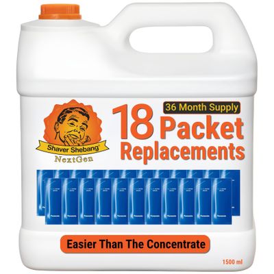 18 LAMDASH WES4L03 cleaner concentrate replacements36 months of clean shaving by Shaver Shebang NextGen