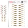 5 Pack Temporary Eyebrow Tattoos Waterproof Eyebrow Stickers, False Tattoos Hair Like Peel Off Instant Transfer Brows For Women And Men | Natural Strokes, Shaping (shaped, ash brown) view 1