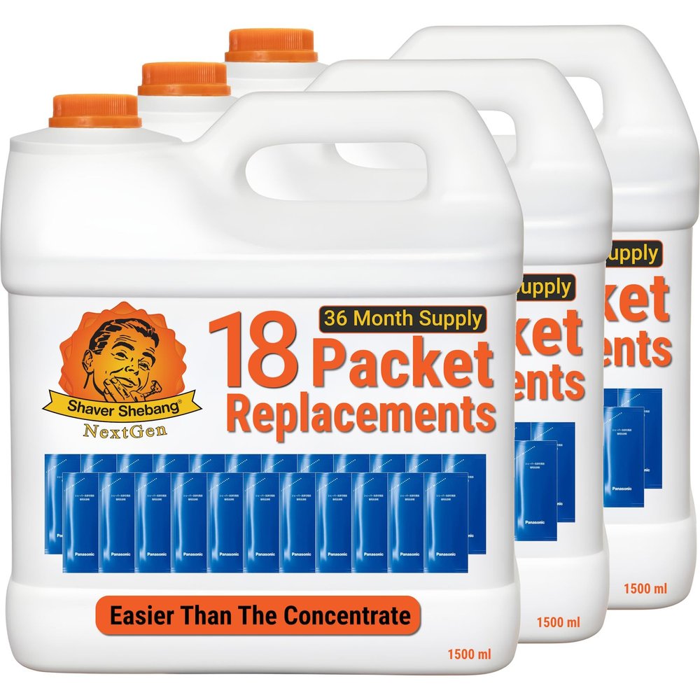 Shaver Shebang 54 LAMDASH WES4L03 cleaner concentrate replacements108 months of clean shaving NextGen