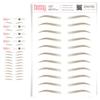 5 Pack Temporary Eyebrow Tattoos Waterproof Eyebrow Stickers, False Tattoos Hair Like Peel Off Instant Transfer Brows For Women And Men | Natural Strokes, Shaping (classic, taupe) view 1