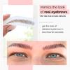 5 Pack Temporary Eyebrow Tattoos Waterproof Eyebrow Stickers, False Tattoos Hair Like Peel Off Instant Transfer Brows For Women And Men | Natural Strokes, Shaping (shaped, medium brown) view 3