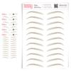 5 Pack Temporary Eyebrow Tattoos Waterproof Eyebrow Stickers, False Tattoos Hair Like Peel Off Instant Transfer Brows For Women And Men | Natural Strokes, Shaping (chic, blonde) view 1