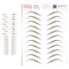 5 Pack Temporary Eyebrow Tattoos Waterproof Eyebrow Stickers, False Tattoos Hair Like Peel Off Instant Transfer Brows For Women And Men | Natural Strokes, Shaping (defined, ash brown) view 1