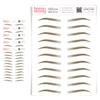 5 Pack Temporary Eyebrow Tattoos Waterproof Eyebrow Stickers, False Tattoos Hair Like Peel Off Instant Transfer Brows For Women And Men | Natural Strokes, Shaping (classic, medium brown) view 1
