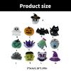 hokojix Halloween Theme Hair Claw Cartoon Pumpkin/Eyeball Hair Barrettes Ponytail Holder Hair Grip Girl Women Hair Styling Tool view 3