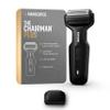 MANSCAPED The Chairman Plus Mens Electric Foil Face Shaver - Two Interchangeable Blade Heads, SkinSafe Three-Blade Foil & Precision Sideburn & Jawline Trimmer, USB-C Charging, Gentle on Neck Area view 1