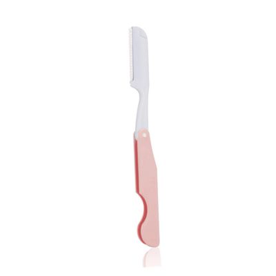 Healeved Women Eyebrow Trimmer Facial Grooming Tool with Replaceable Blades Portable Folding Design for for Eyebrow Shaping and Hair Removal Random Color