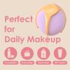 4Pcs Makeup Sponge Puff Latex-free Soft Beauty Sponge Perfect for Liquid Foundation Concealer Cream Powder, High-density and Flexible Blender Sponge, 4 Color Pack Blue Purple Pink Beige view 2