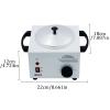 YSFHYAN Portable Electric Wax Heater,Electric Waxing Machine,Electric Wax Melter,Capacity 500 ml,Rotary Temperature Control,Used for Melting Wax Beans,Wax Blocks,Soft Wax view 2