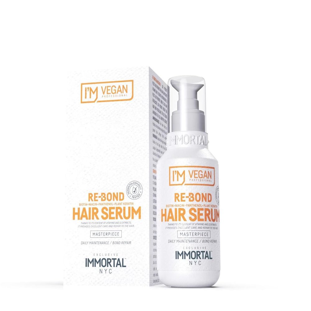 Immortal NYC Re-Bond Hair Serum  Vegan Hair Repair & Nourishment - 100ml