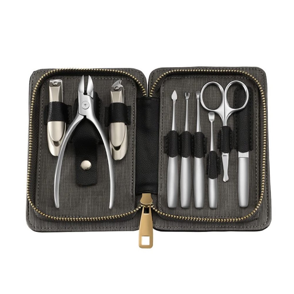 Nail Clipper Set Nail Clipper Set Men 9-Piece Nail Clipper Set with Built-in Nail File Grooming Set for Office Bedroom Travel Tool Nail Care Set Manicure Set