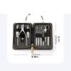 Nail Clipper Set Nail Clipper Set Men 9-Piece Nail Clipper Set with Built-in Nail File Grooming Set for Office Bedroom Travel Tool Nail Care Set Manicure Set view 2