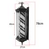 Barber Pole Retro Hexagonal Outdoor Waterproof Red White Blue Led Strips Illuminating Rotating Salon Hairdressing Sign Light Wall Lamp (2) view 2
