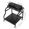 Ginelm Pedicure Foot Bath Trolley with Wheels, Manicure Foot Rest Stand, Portable Esthetician Trolley Cart for Beauty Salon or Nail Tech Foot Bath Spa, Foot Massage Station view 3